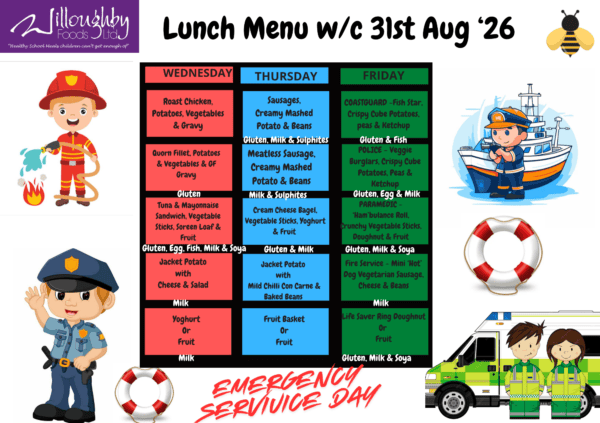 Menu 31.08.2026 Week 1 (A)